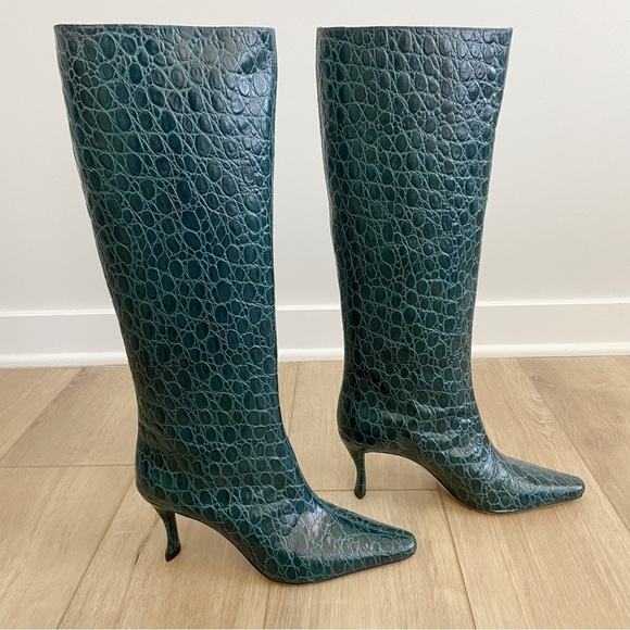 By Far Stevie 42 Boot in Petrol Croc Size 40 - Picture 7 of 16